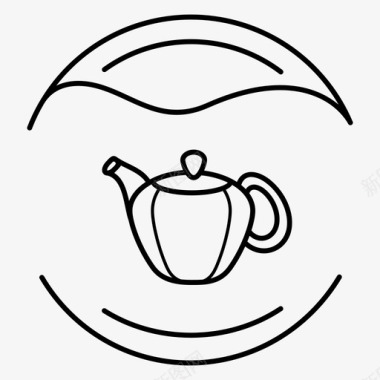 茶叶标识冲泡茶草药标识图标图标