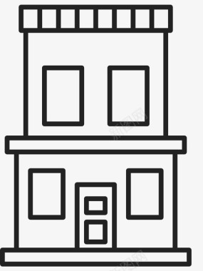 公司标识建筑公寓城市图标图标