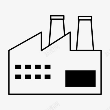 工厂建筑图片下载工厂建筑物商业图标图标