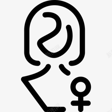 女性的剪影女性主义女性女性直系女性图标图标