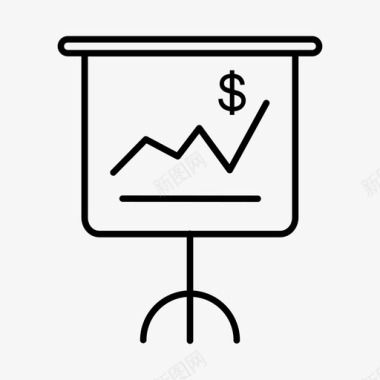 销售工作汇报演示板图表图标图标