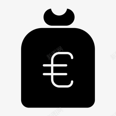 火焰欧元图标欧元商业金融图标图标