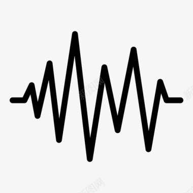 音频波形声波音频音频信号图标图标