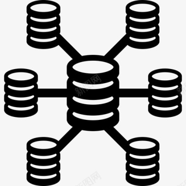 数据分析矢量图数据库互联技术数据分析图标图标