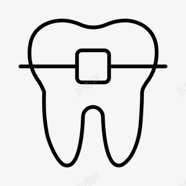 牙套牙套牙科牙科护理图标图标