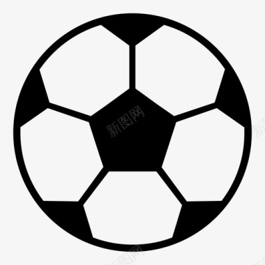 足球圆形运动图标图标