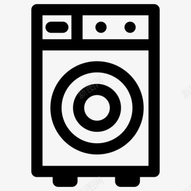 洗衣机洗衣机家用电器家用图标图标