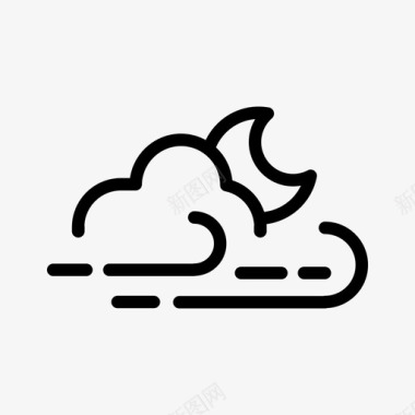 云天气云天气线图标图标