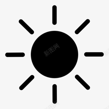 太阳阳光天空图标图标