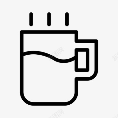 饮料酒水杯子咖啡饮料图标图标