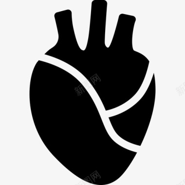 心脏跳动医学解剖学图标图标