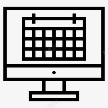 在线日历数字日历日程表图标图标