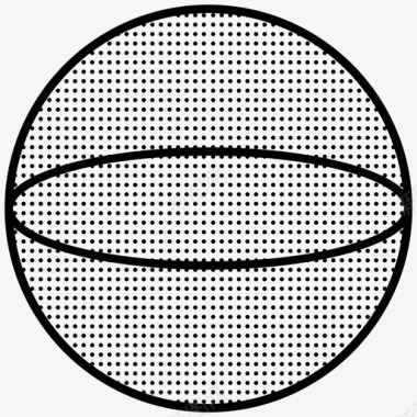 球体虚线形状图标图标