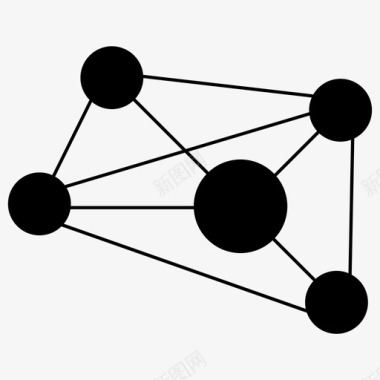 分子结构分子连接图标图标