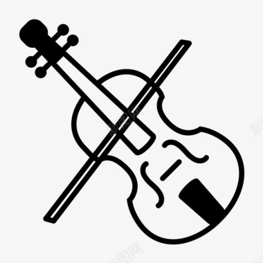 小提琴乐器音乐图标图标