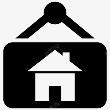 出租房屋房地产图标图标