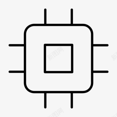 Intel芯片芯片cpu电子设备图标图标