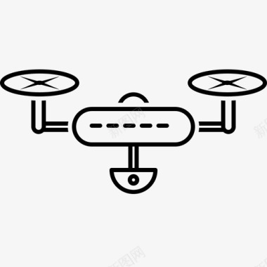 飞机的折纸无人机飞机无人机摄像机图标图标