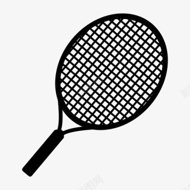 网球拍网球拍打球网拍图标图标