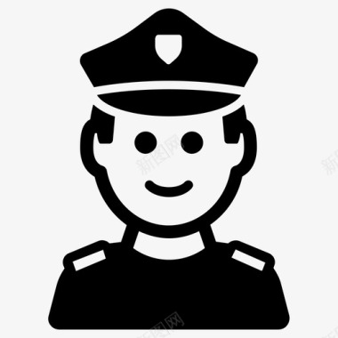 表情警察法官法律图标图标