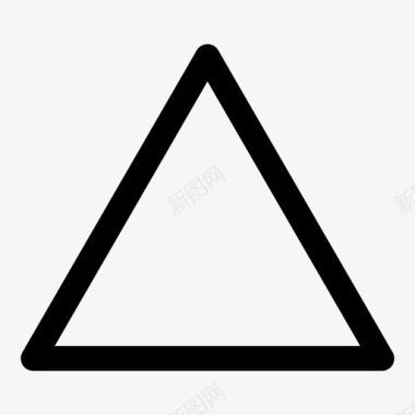 三角形形状抽象几何图形图标图标