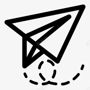 纸飞机折纸学校图标图标