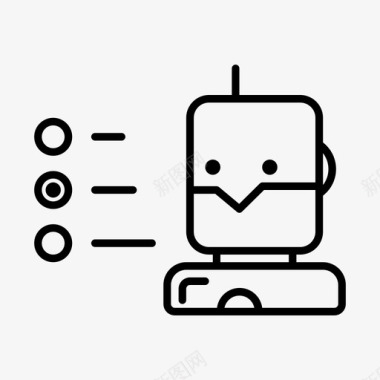 选项ai机器人人工智能计算机图标图标