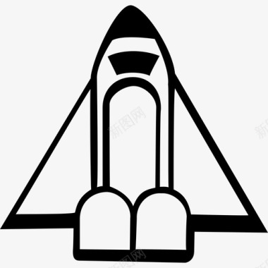 宇宙飞船火箭航天飞机图标图标