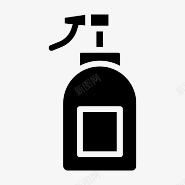 小清新水墨空气清新剂香水香味图标图标