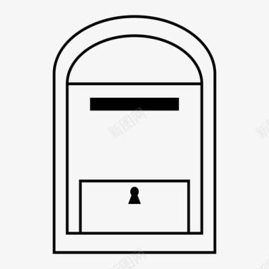 储藏室邮件信件信箱图标图标