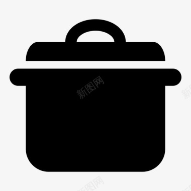 平底锅锅砂锅厨房图标图标