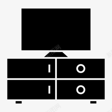电视框架电视天线电子图标图标