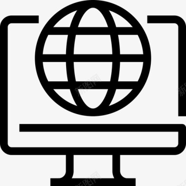 海报在线互联网计算机网络图标图标