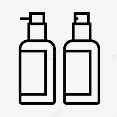 沐浴露包装洗发水图标图标
