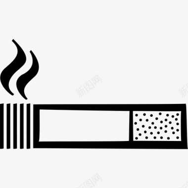 雪茄香烟烟雾图标图标