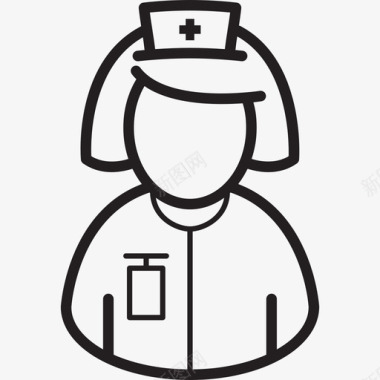 医院护士与患者护士医疗医院的东西图标图标