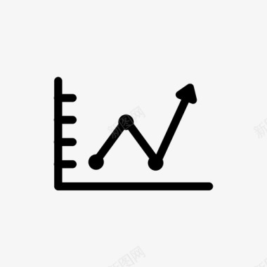 背景折线图表业务折线图图标图标