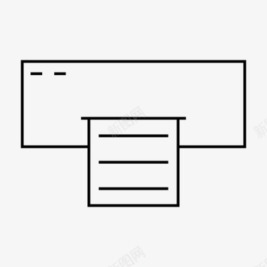 门禁机器打印机机器纸张图标图标