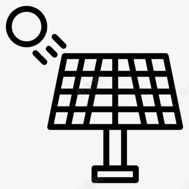 太阳能电池板节能太阳能图标图标