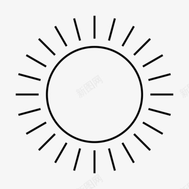 阳光明媚夏日图标图标