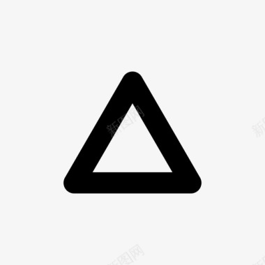 三角形形状三角形对象图标图标
