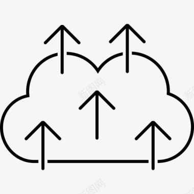 云上传数据传输图标图标