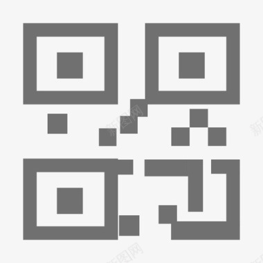 简约扇叶QR code图标