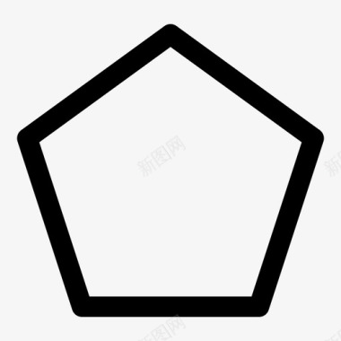 五边形抽象几何图形图标图标