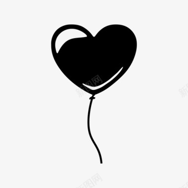 心气球生日爱情图标图标
