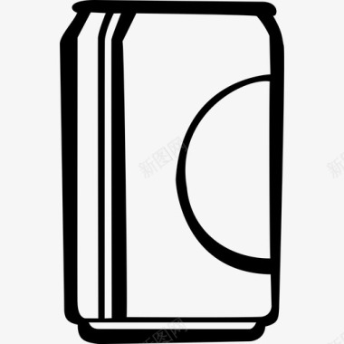 汽水罐饮料手绘v2图标图标