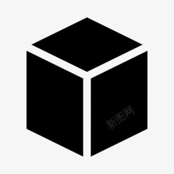 三维盒子三维盒子立方体图标高清图片