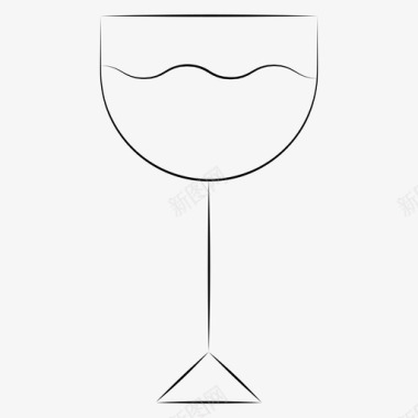 酒杯子手绘生日礼物图标图标