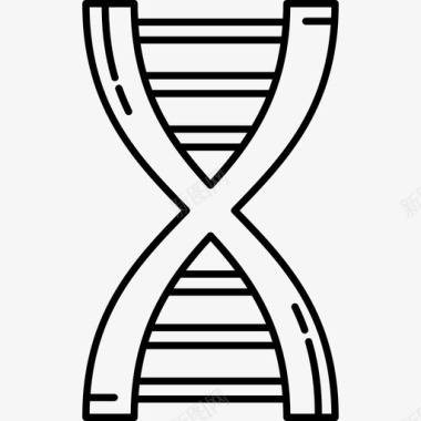 DNA序列人体部分黑色图标图标