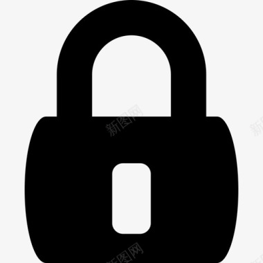 安全锁定挂锁安全网络象形图图标图标